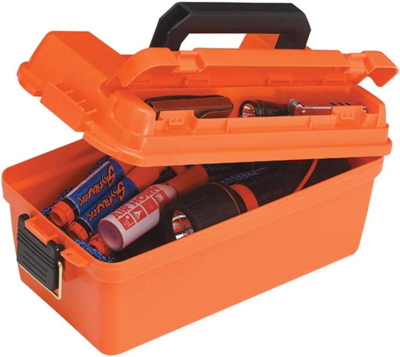 PLANO Shallow Dry Storage Box (Orange), small (141250) (Pack of 4) - Image 4